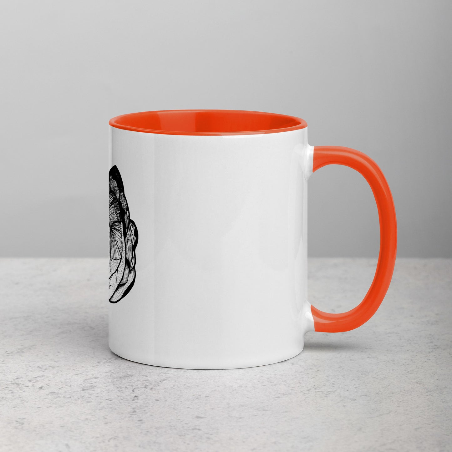 Carp Head Mug with Color Inside