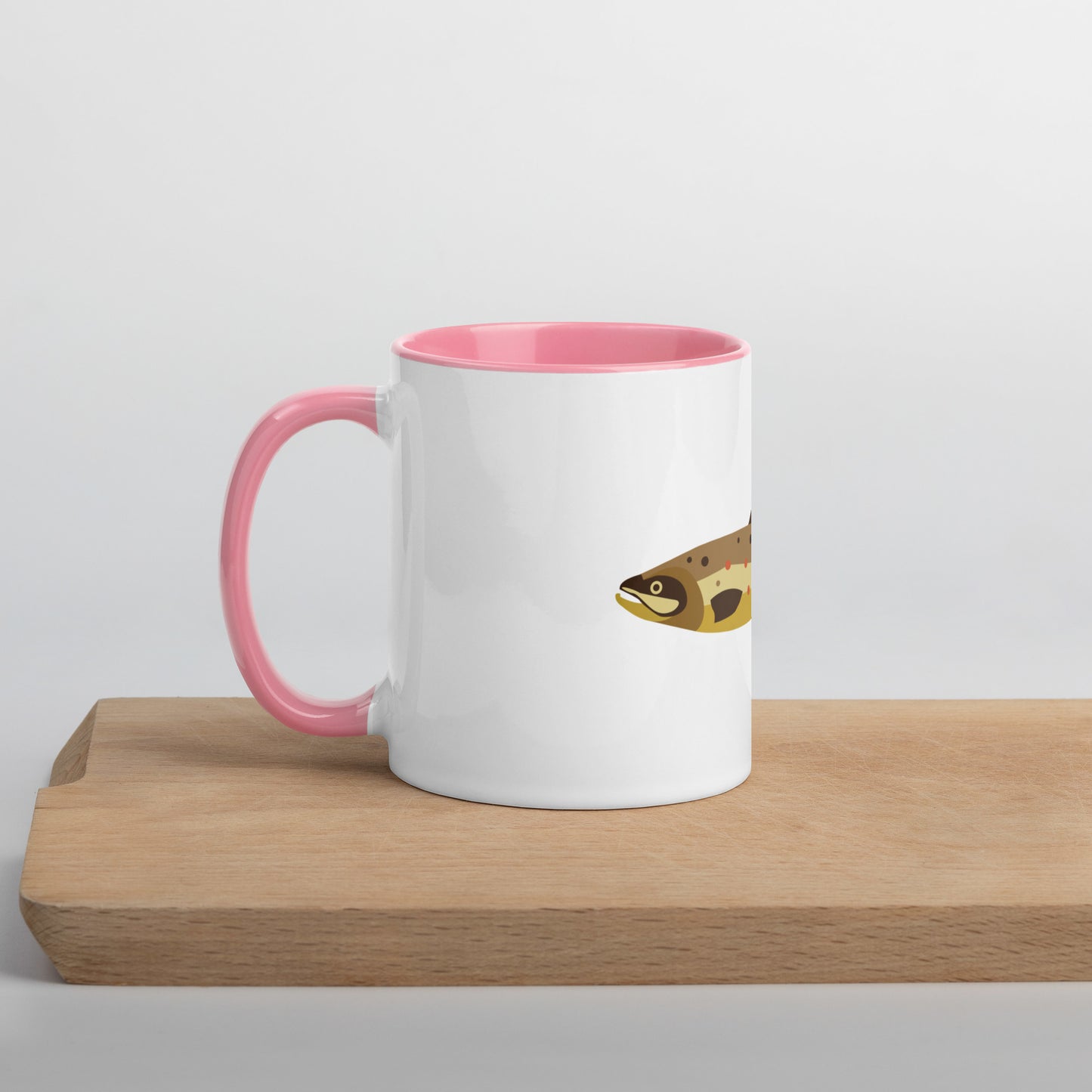 Brown Trout Mug with Color Inside