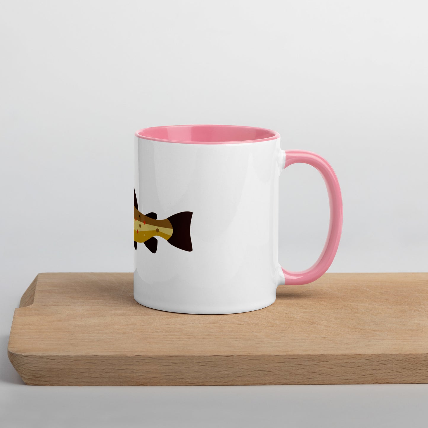 Brown Trout Mug with Color Inside