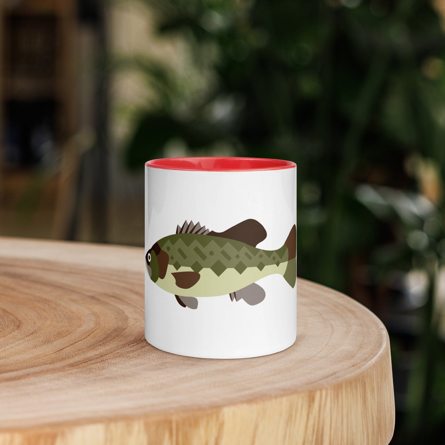 Largemouth Bass Mug with Color Inside