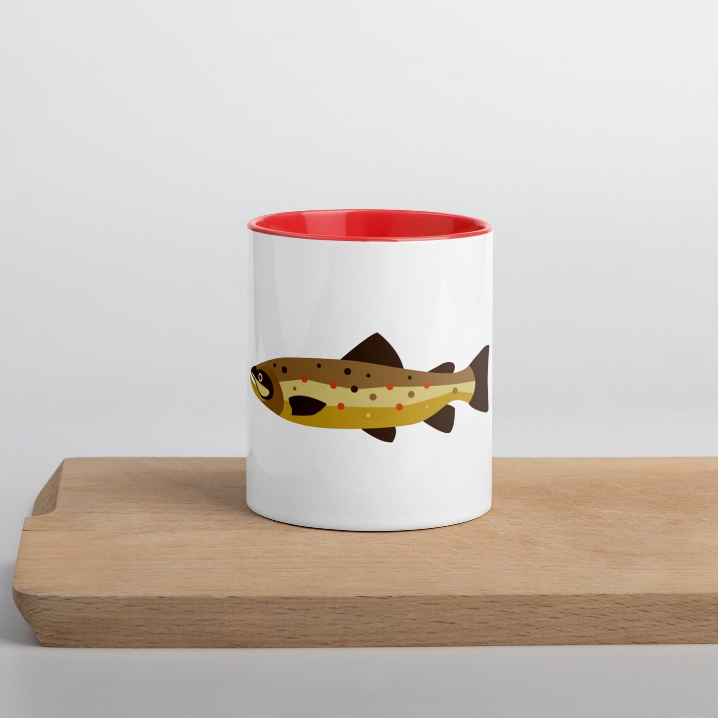 Brown Trout Mug with Color Inside