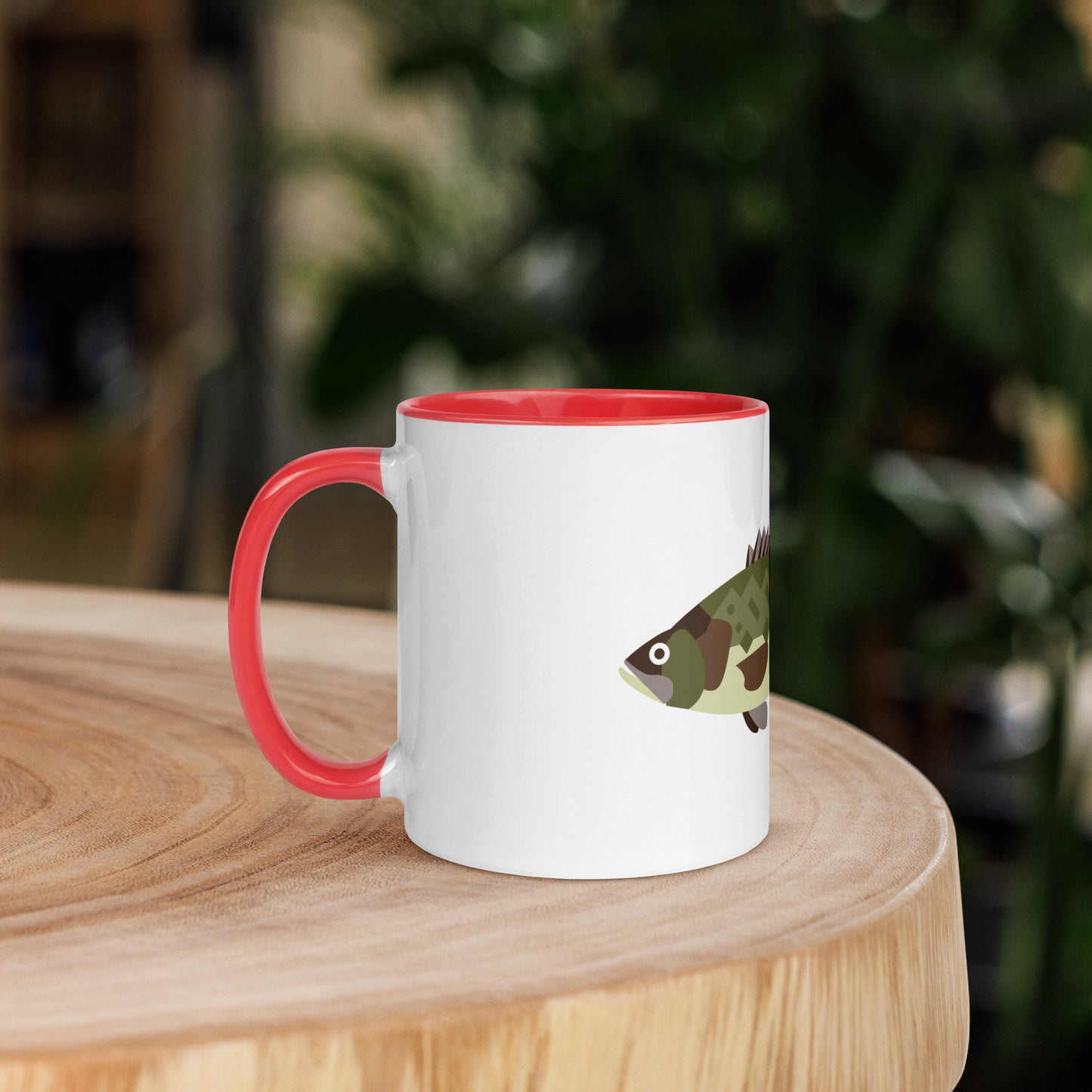 Largemouth Bass Mug with Color Inside