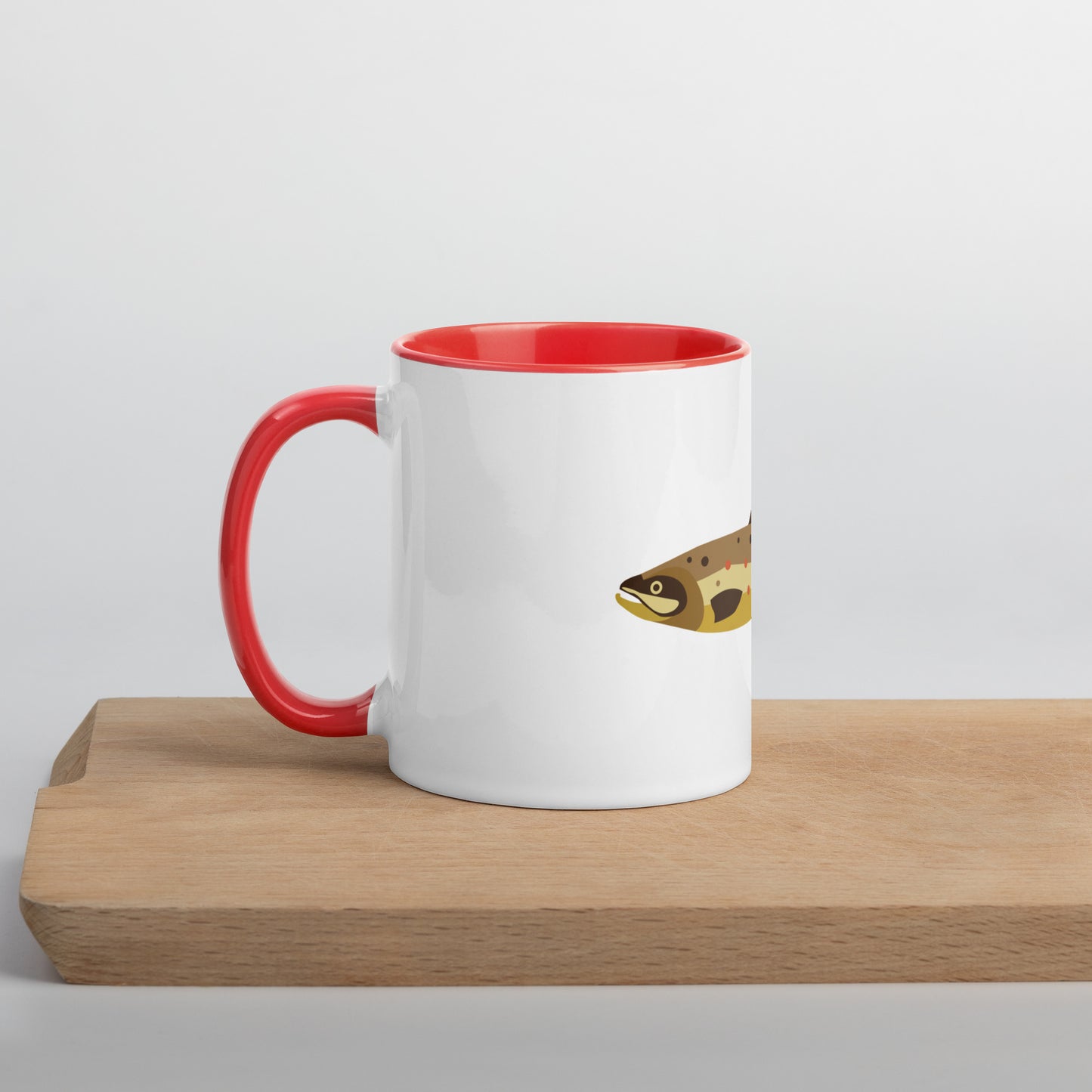 Brown Trout Mug with Color Inside