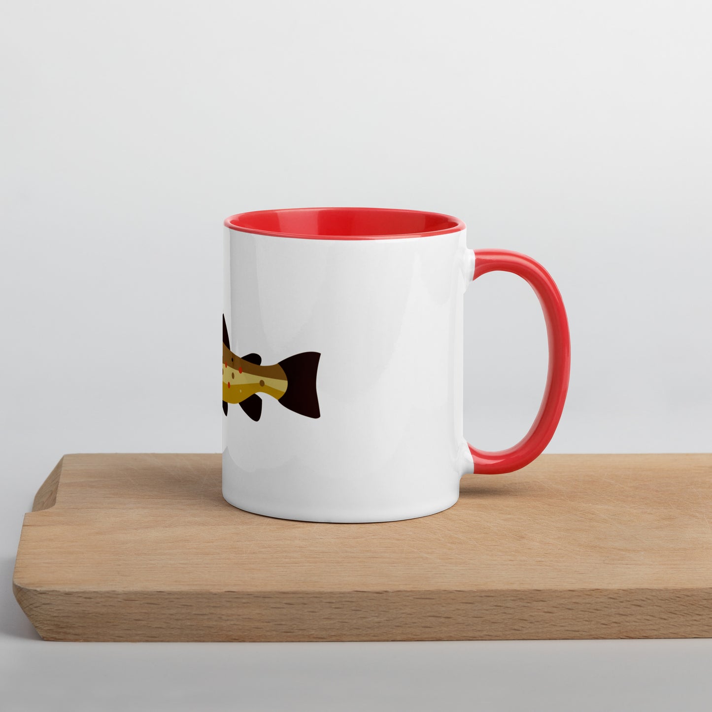 Brown Trout Mug with Color Inside