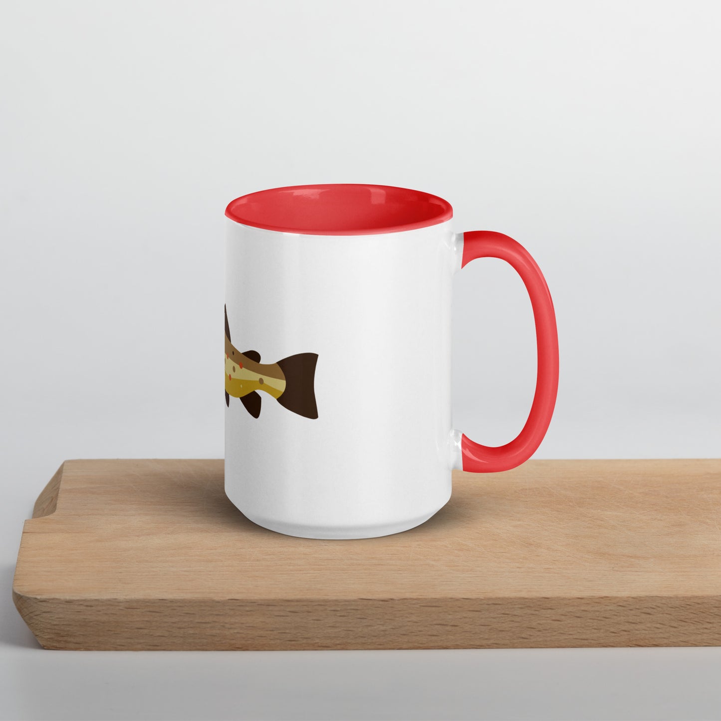 Brown Trout Mug with Color Inside