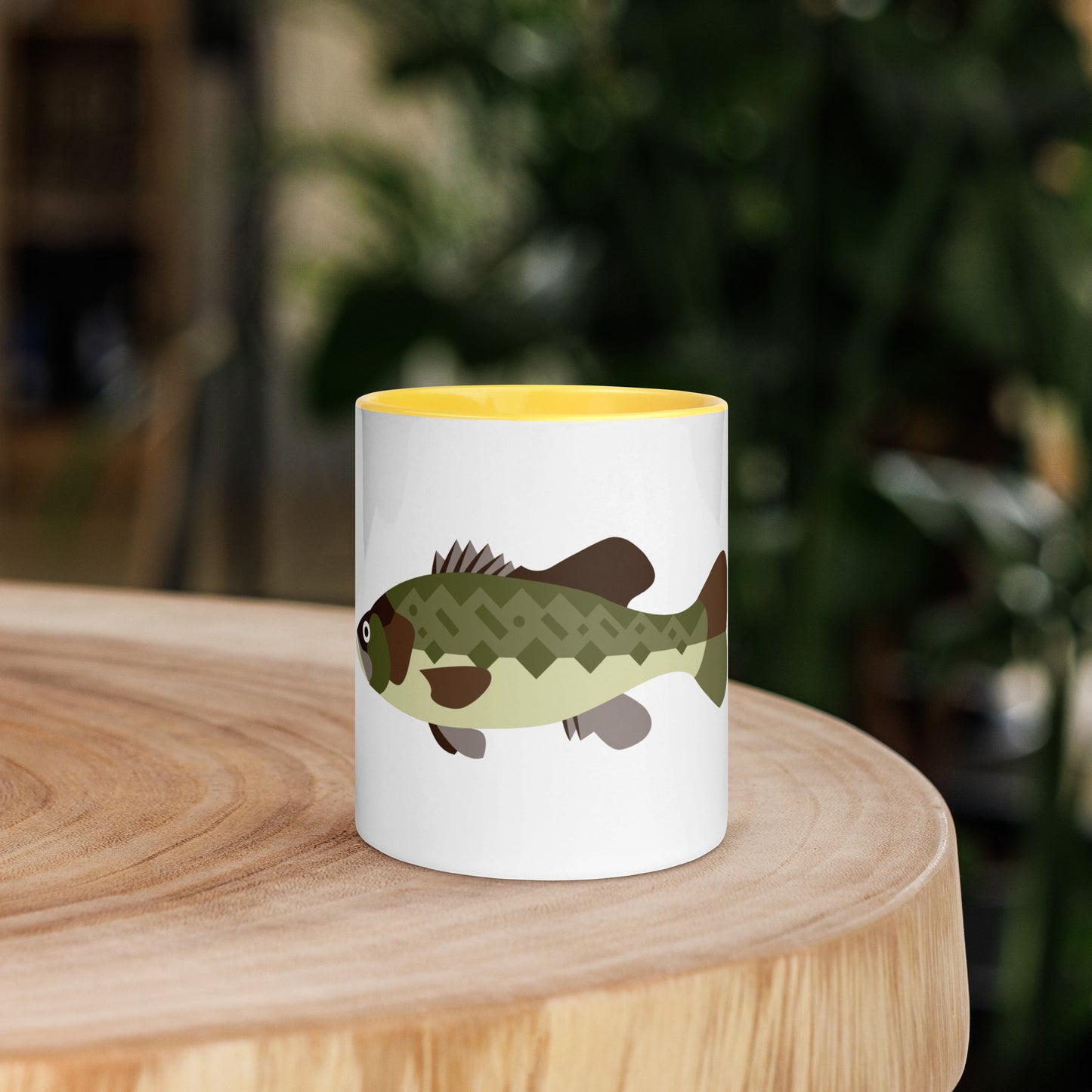 Largemouth Bass Mug with Color Inside