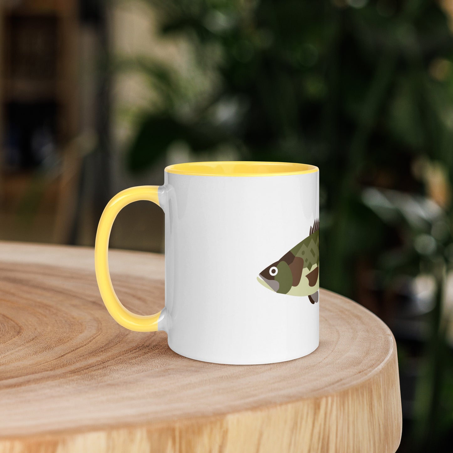 Largemouth Bass Mug with Color Inside