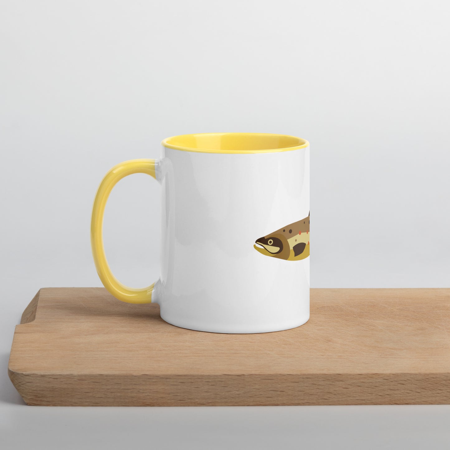 Brown Trout Mug with Color Inside