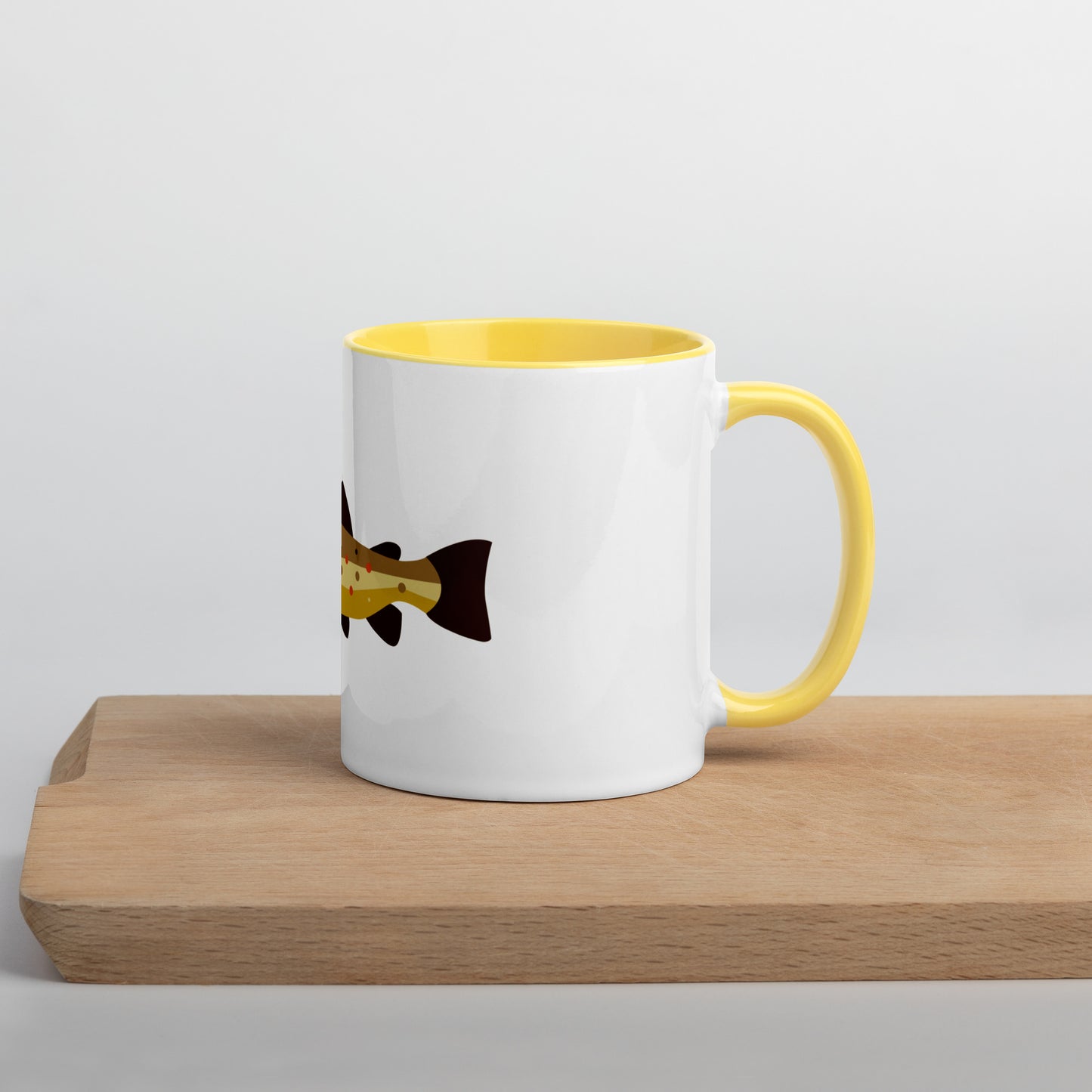 Brown Trout Mug with Color Inside